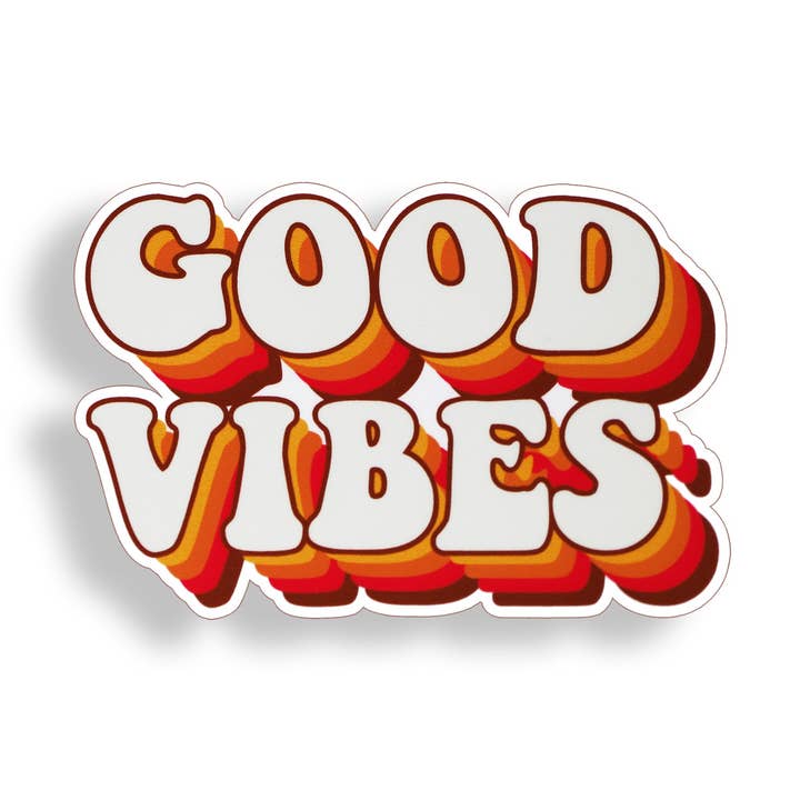 70"S Good Vibes Word Sticker for engroshandel hos Real Sticky