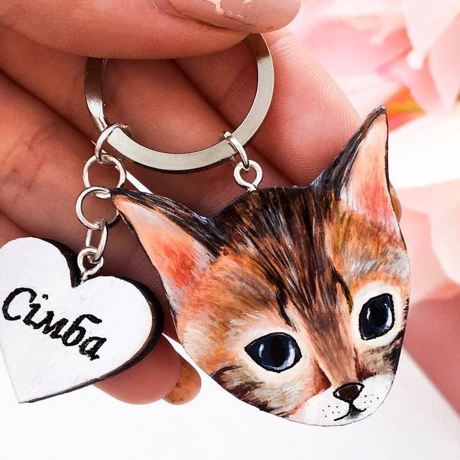 keychain with your cat for engroshandel hos Karamelka.art.ua