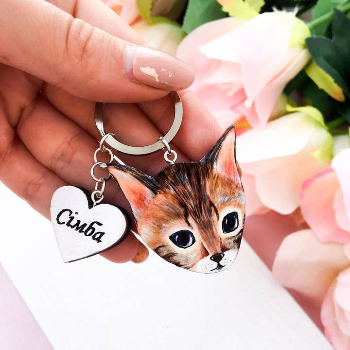 keychain with your cat for engroshandel hos Karamelka.art.ua