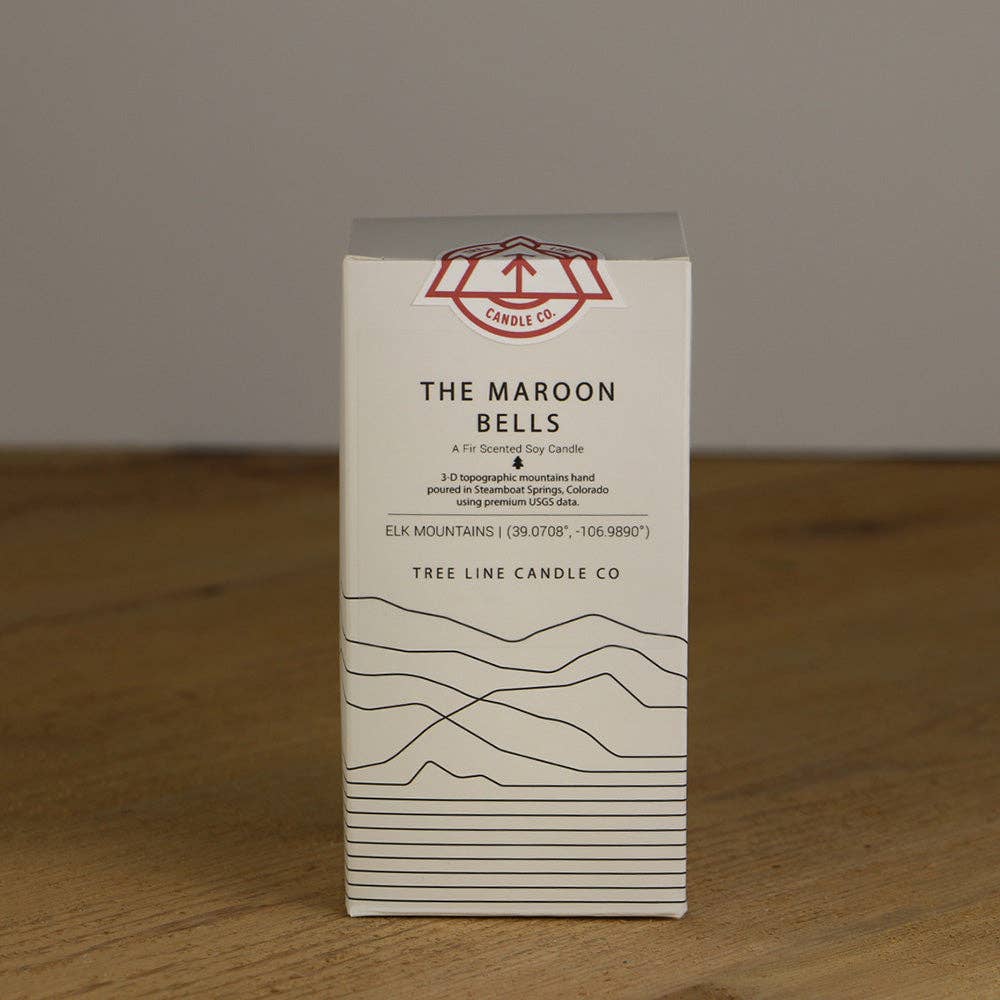 Tree Line Candle Co – Vela em jarro/copo por atacado – Vela Maroon Bells3