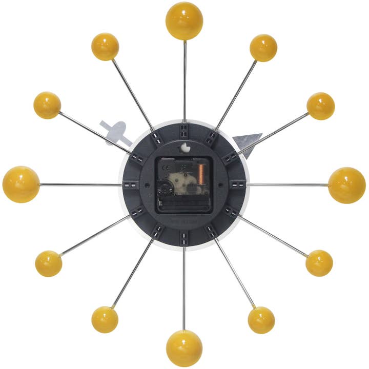 Infinity Instruments - Wholesale Wall Clock - Orb Spoke Saffron Indoor Wall Clock 15 Inch2