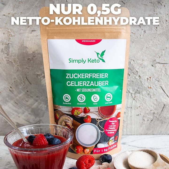 Simply Keto - Wholesale Jam/Jelly - Gelerzauber - For preparing low carb & keto marmalade3