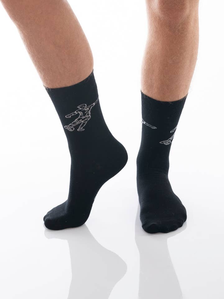 11 FRIENDS - zwart voor wholesale door DAILYSOCKS