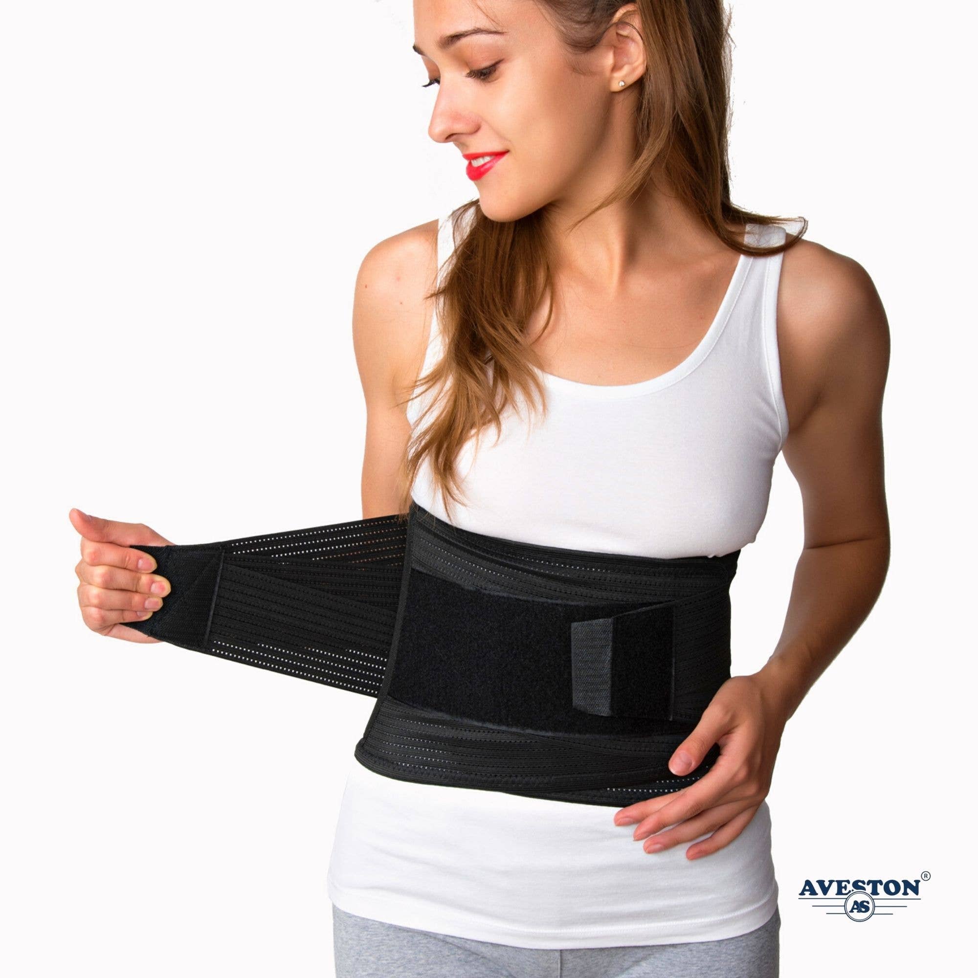 AVESTON – Großhandel Fitnessgeräte – Orthopädische untere Rückenstütze mit Lendenwirbelstütze Support_Black4