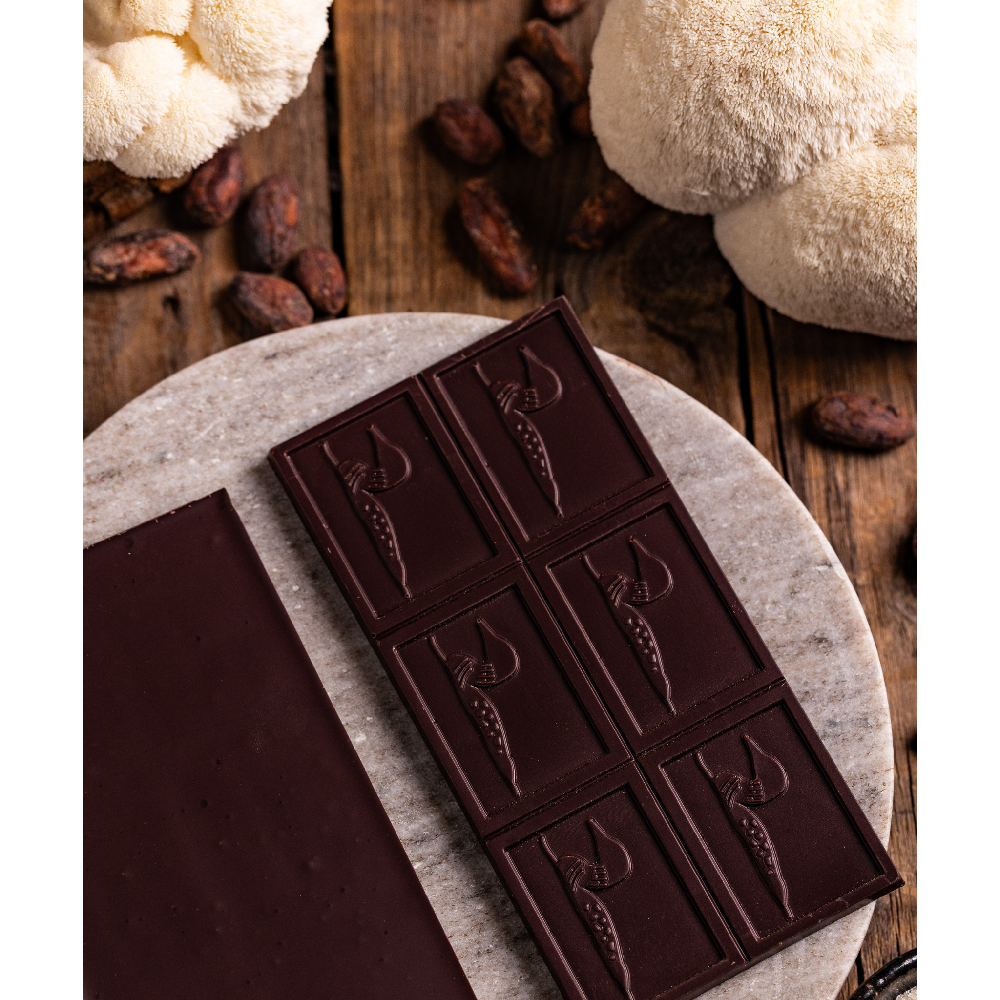 Loon Chocolate - Wholesale Chocolate Bar - Dark Chocolate with Lion's Mane Powder1