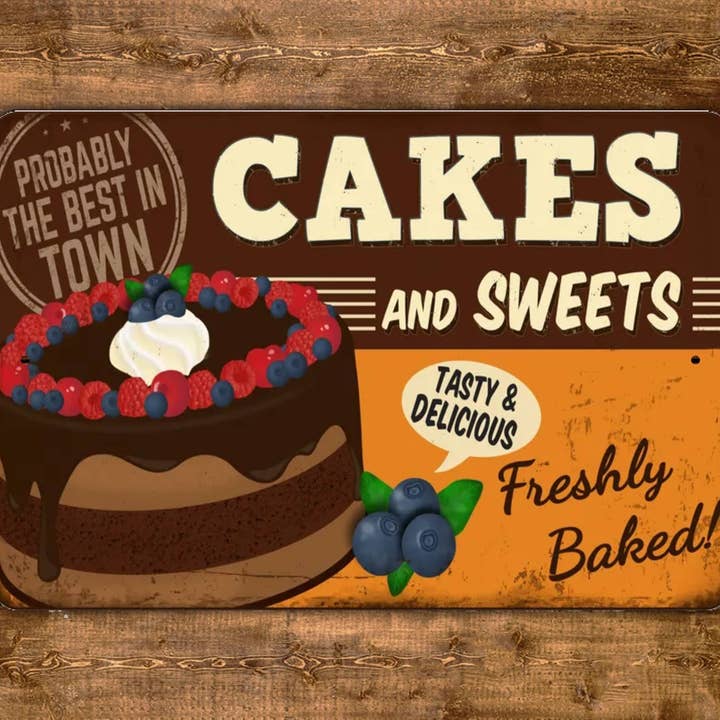 Kakor Och Godis Tecken Vintage Style för wholesale av Game Time Prints