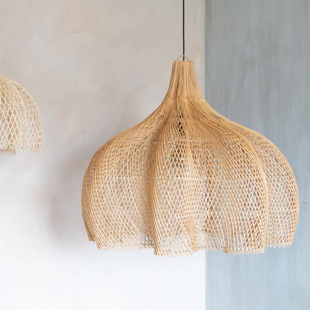 EARTHWARE - Wholesale Chandelier/Hanging Light - Flora L rattan lamp1