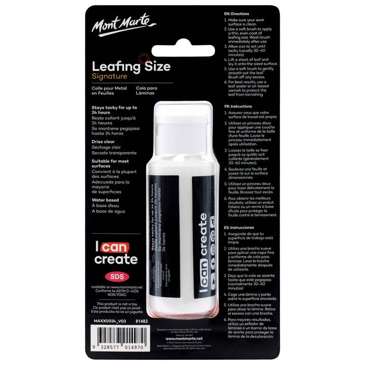 Mont Marte Usa, Inc. - Wholesale Craft Supplies - Leafing Size 60ml1
