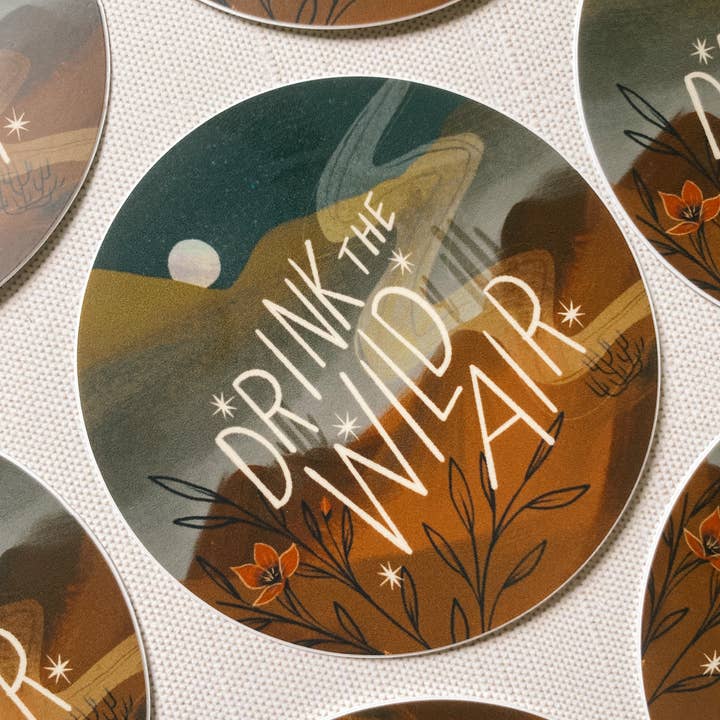 Lantern Print Co. - Wholesale Sticker - Vinyl Sticker: Wild Air - 3" matte 0