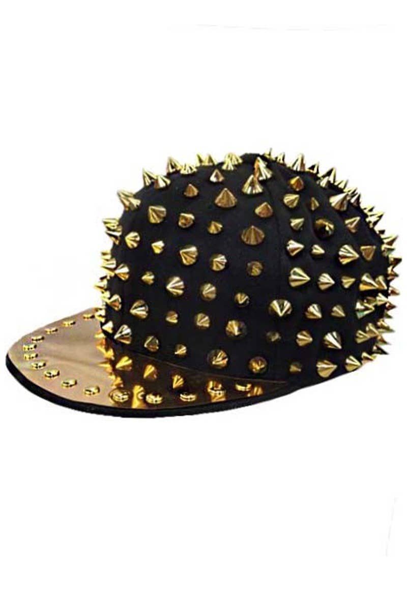 Cap Zone - Wholesale Flat Brim Cap - Unisex - Punk Rock Heavy Metal Studded Snapback8