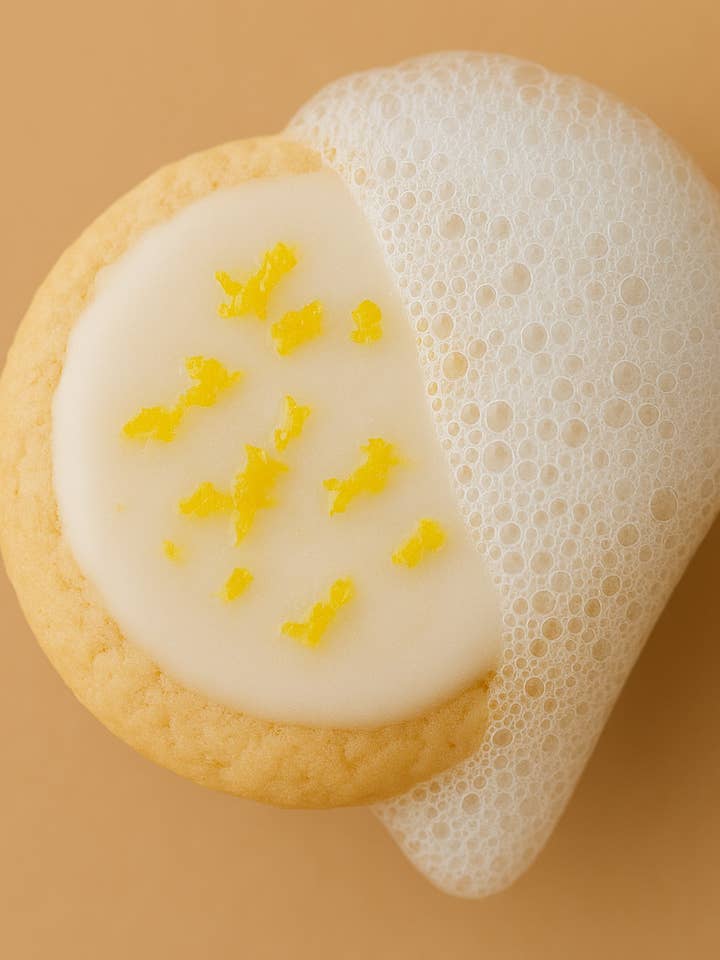 Lemon Shortbread Shampoo Cookie for wholesale by Flower Moon Shop