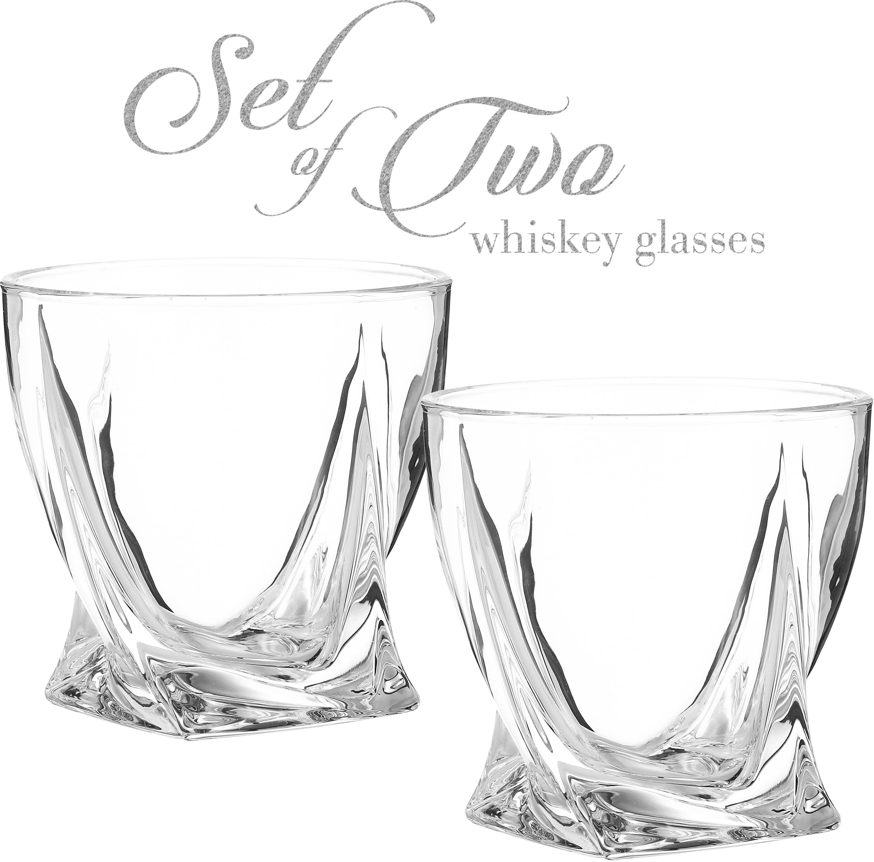 Cheer Collection - Wholesale Cocktail/Liquor Glass - Berkware Lowball Whiskey Glasses - Modern Twisted Base Design2