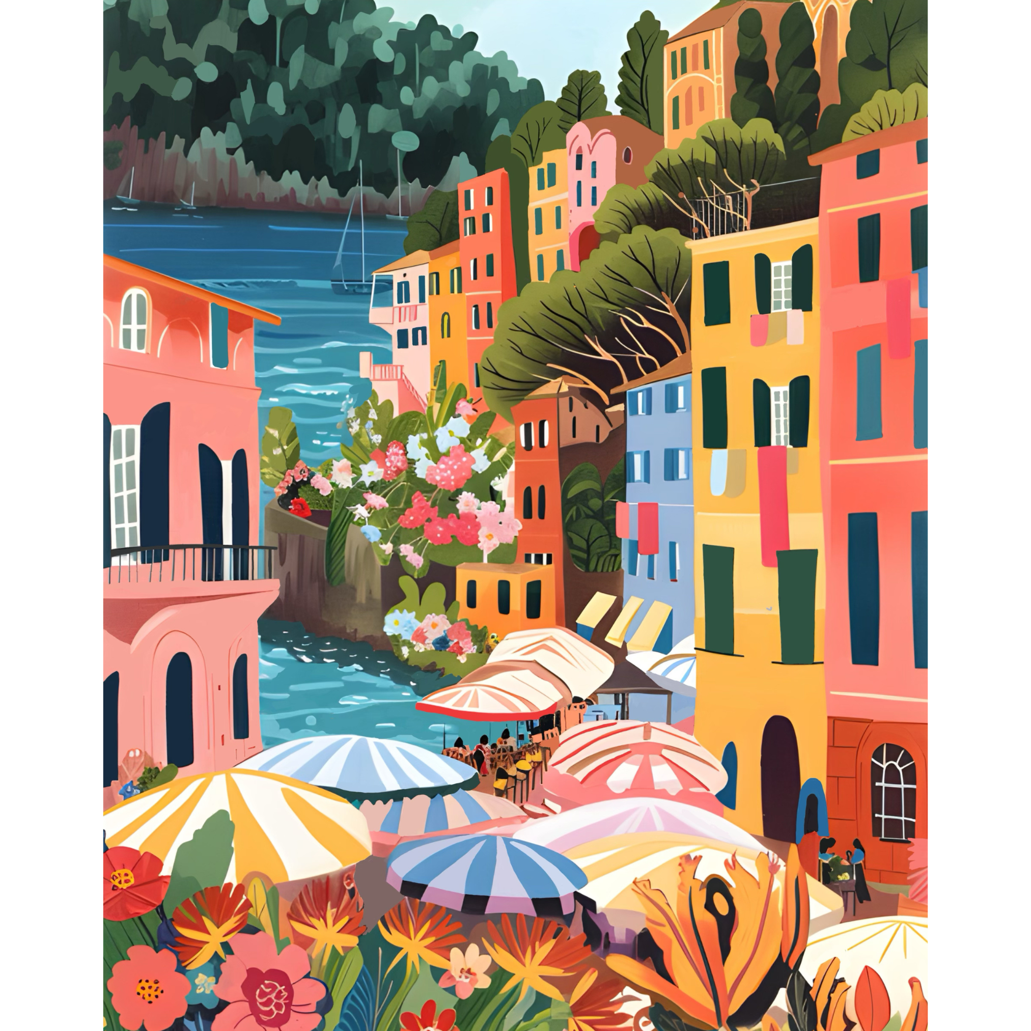 Pink Picasso Kits – wholesale DIY craft kit – Flower Market: Portofino4