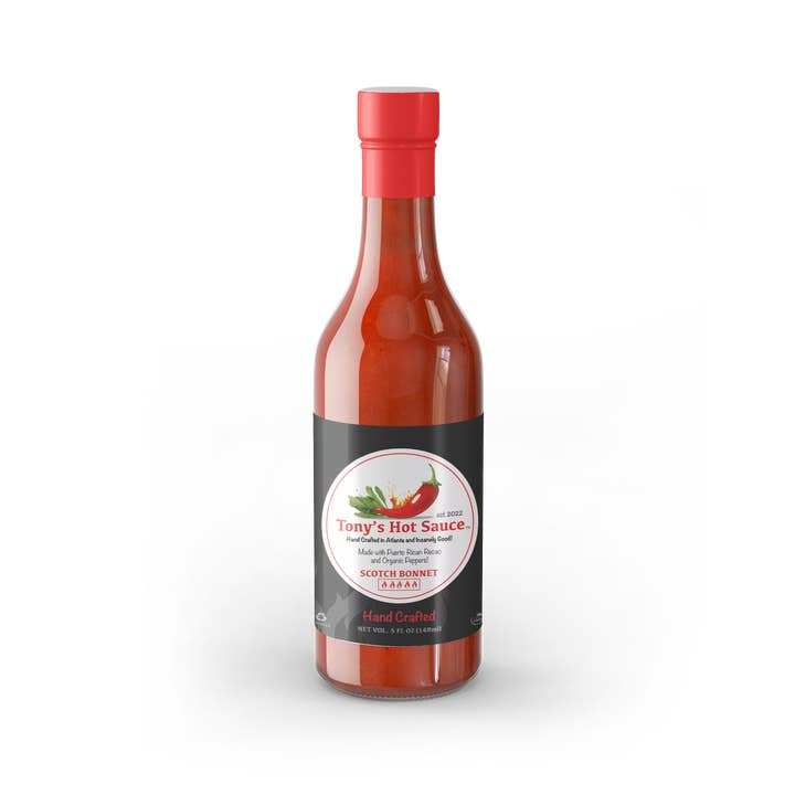 Tony's Hot Sauce - Wholesale Hot Sauce - Tony's Handcrafted Hot Sauce-Scotch Bonnett