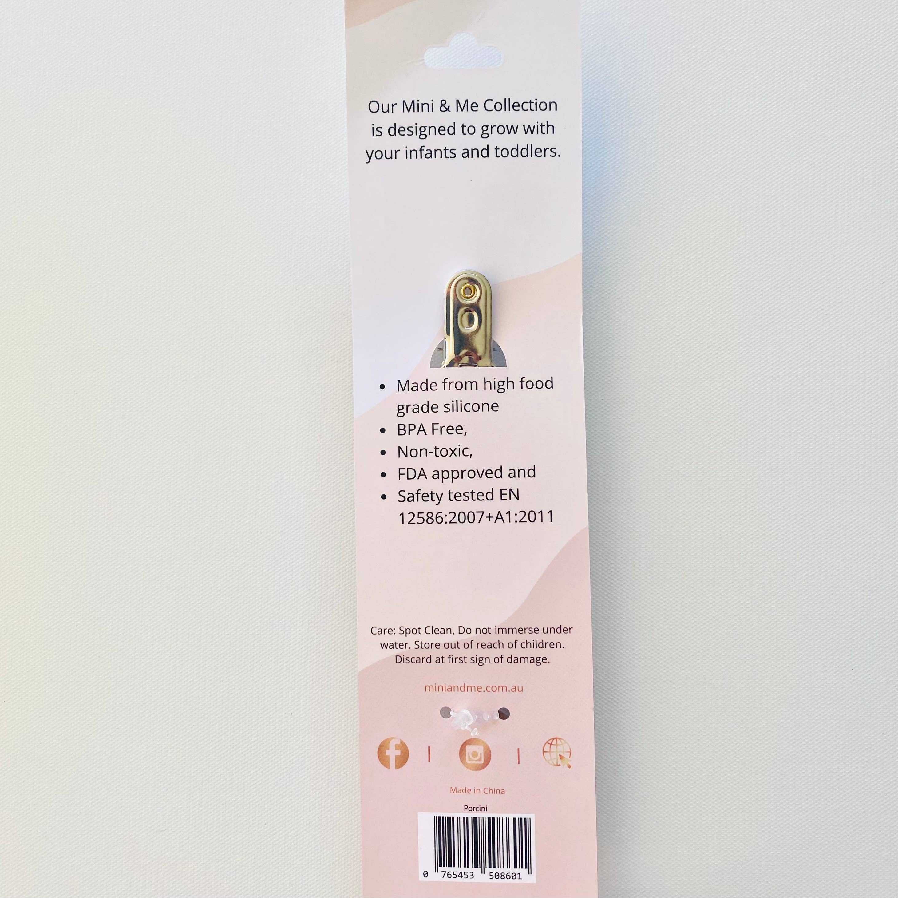 Cuddle Bug & Co – wholesale Nappklämma - Baby – Mini & Me Classic Dummykedja Mandel2