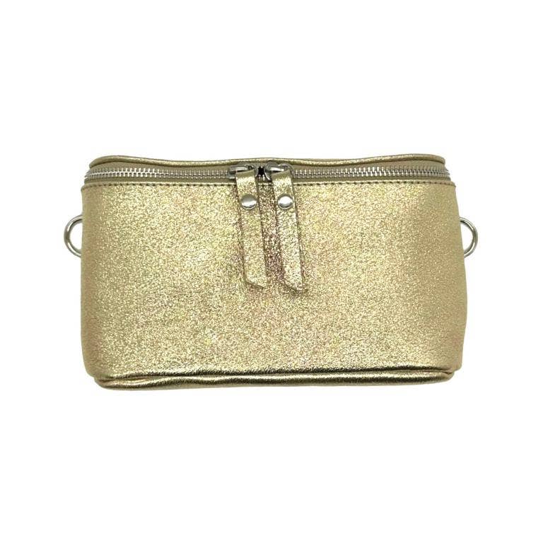 Chenson & Gorett - Wholesale Belt Bag - Women's - Leather Waist Bag with Metallic Effect for Women. Veranito11