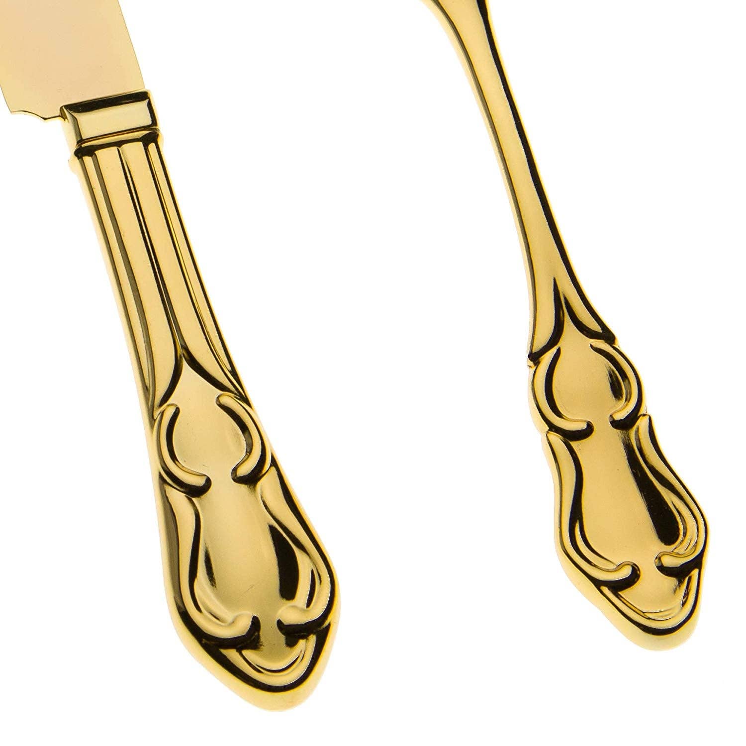 Ella Celebration - Wholesale Serving Utensil - Wedding Cake Knife & Server Set - Elegant Gold2