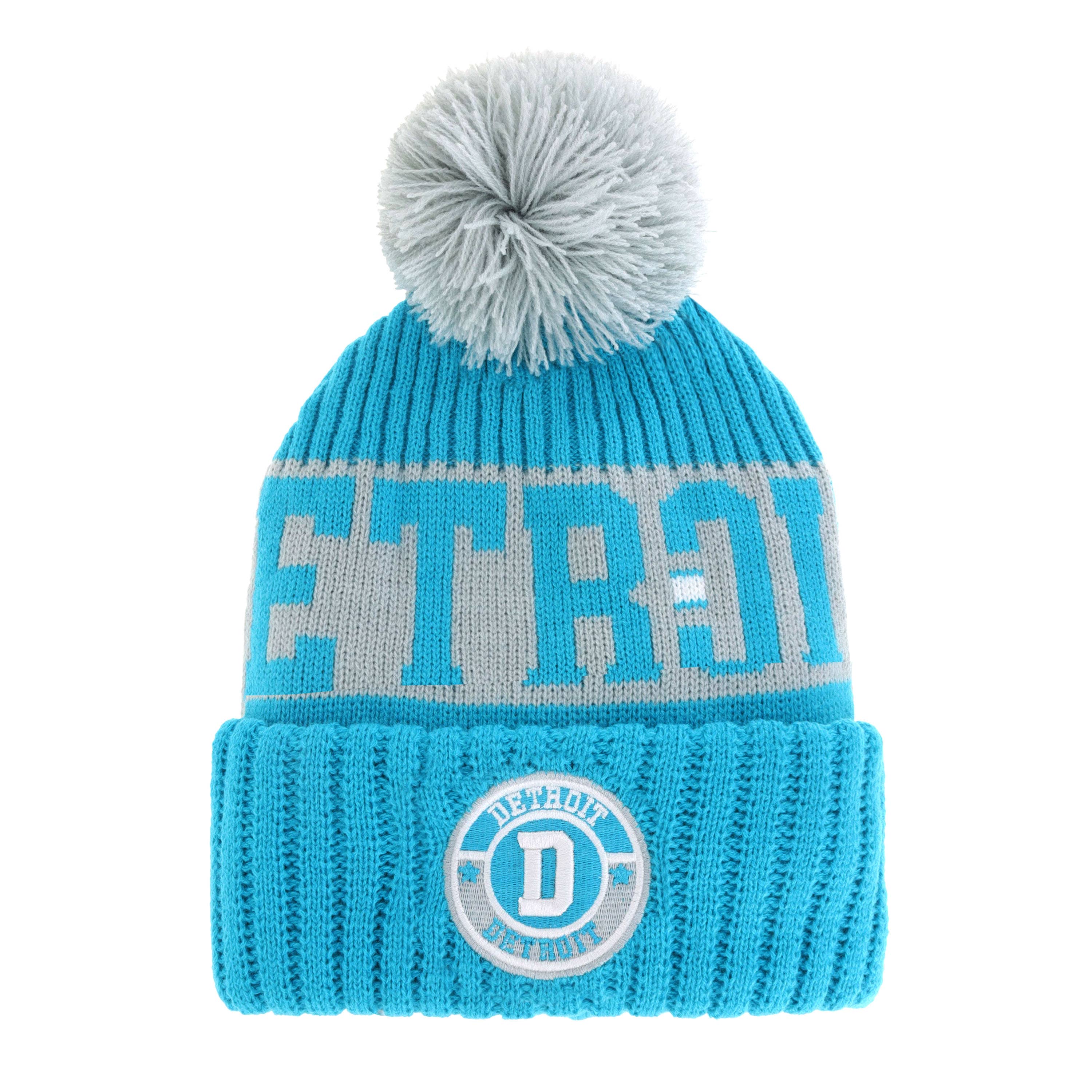 ChoKoLids – Engroshandel Beanie - Unisex – Strikkede vinterhuer med pompon og broderet fodboldhold-logo9
