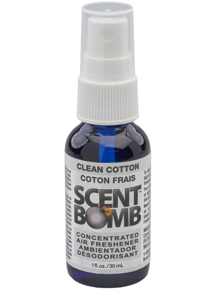 Scent Bomb Air Freshener Clean Cotton 1oz Spray for wholesale by Scent Bomb