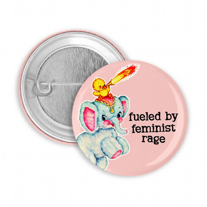 Bouton à épingle alimenté par la rage féministe pour la vente par The Pin Pal Club