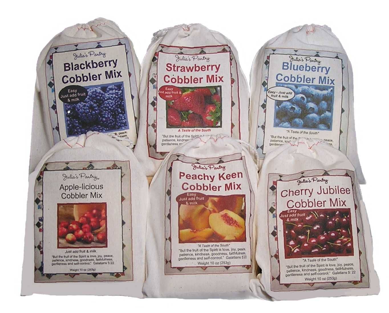 Julia's Southern Foods, LLC - Vente Mélanges pour gâteau - Mélange de Cobbler Peachy Keen4