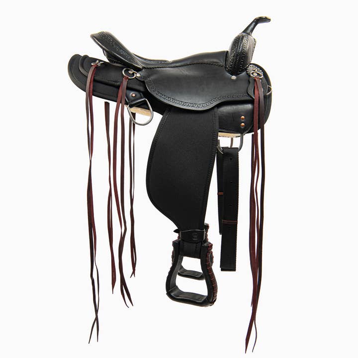 Premium Western Saddle with Tooled Leather and Padded Seat for wholesale by Pro Classic Global