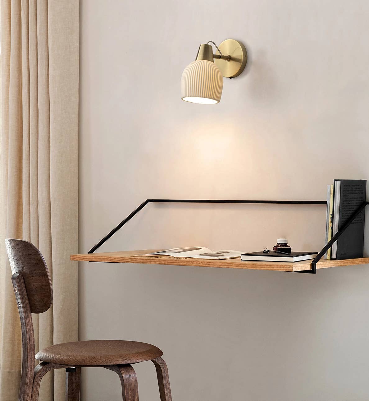 Nova of California - Wholesale Sconce - Wall Sconce Bone 10" Petaluma Porcelain Brass Plug Dimmer