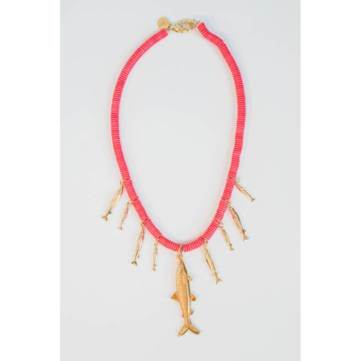 Fish Charm Necklace for wholesale by Taylor Reese