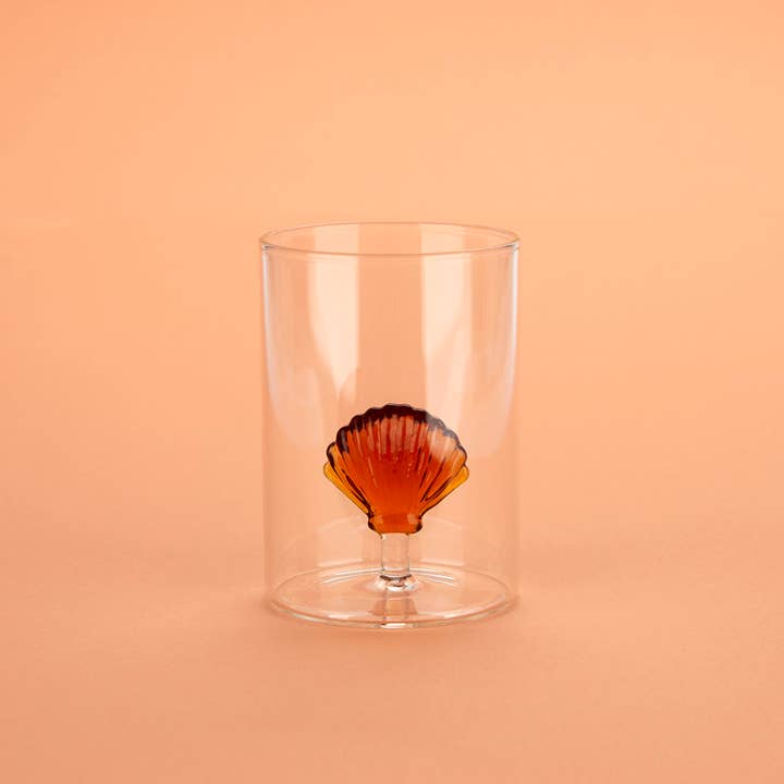Balvi - Venta al por mayor Vaso/copa - Vaso,Atlantis Shell,ámbar,vidrio