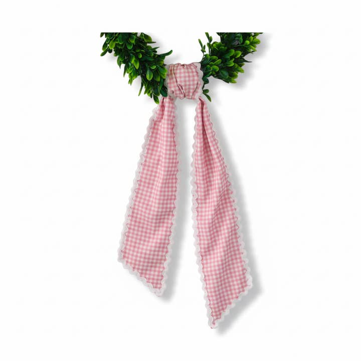 Guirnalda de Algodón con Lazo Decoración de Entrada para Todas las Estaciones y Fiestas a Cuadros para venta al por mayor de Morxy LLC