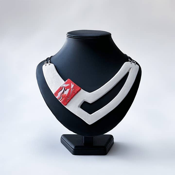 Statement Necklace for wholesale by Mihaly Herczeg Ceramics