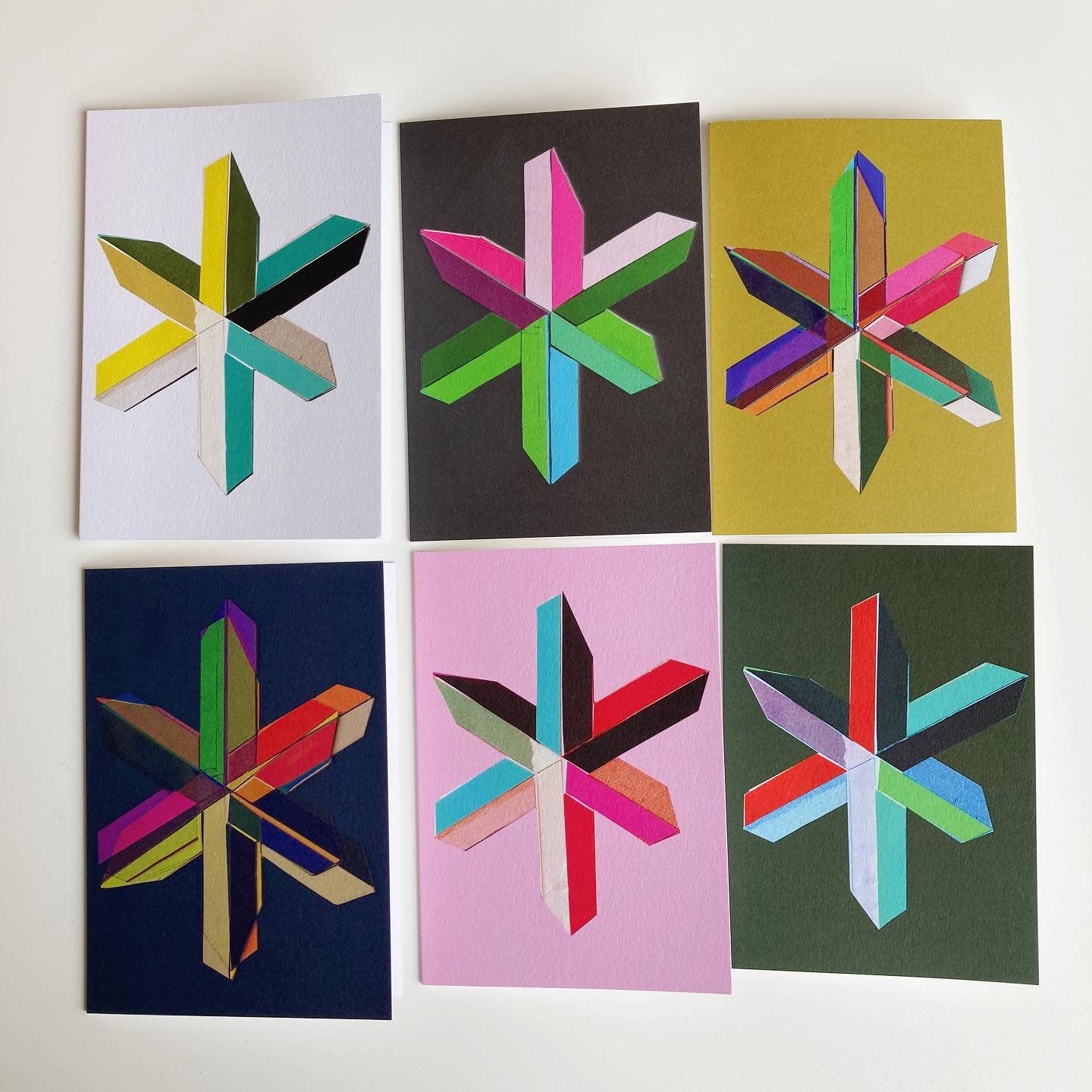 heraldblack - Wholesale Everyday Greeting Card - Brutalist Star 11 notecard1