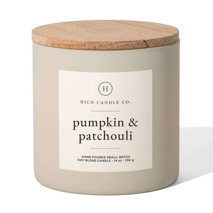 Pumpkin & Patchouli - 14oz. Candle for wholesale by Hico Candle Co.