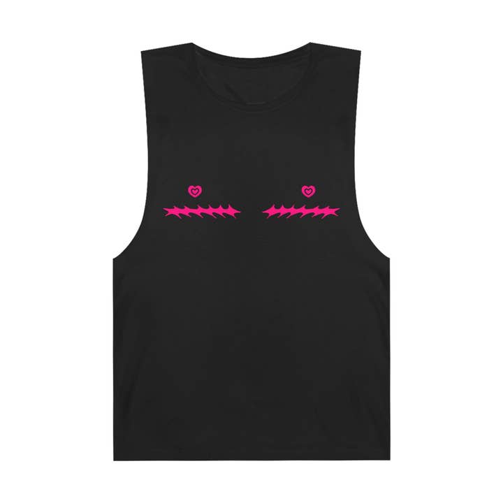 SoftBoysClub - Wholesale Tank Top - Men's - Heart Nipple Top Surgery Scars Tank Top