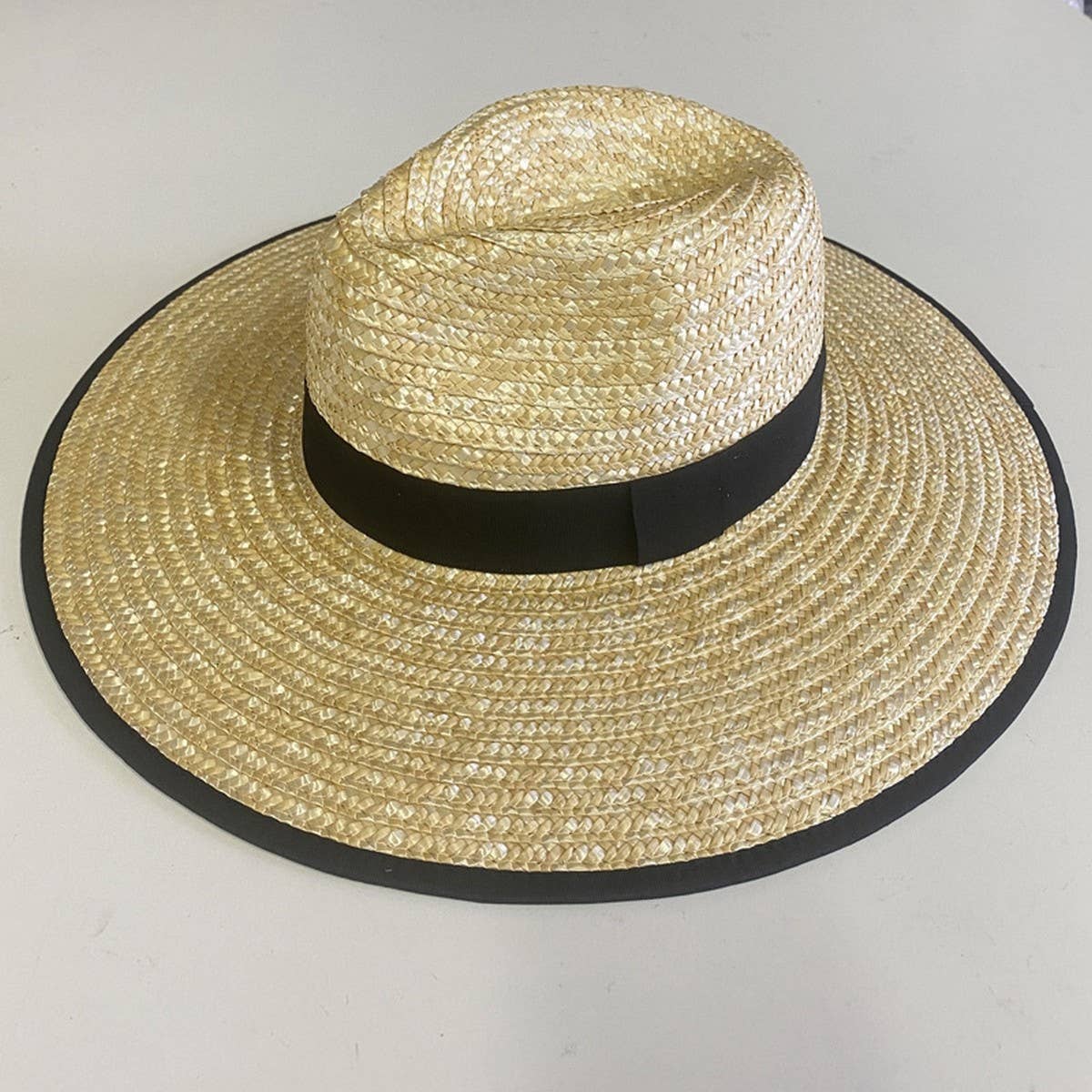 ACCITY - Wholesale Straw Hat - Women's - LARGE BRIM STRAW HATS FOR WOMENS BEACHWEAR_CWAH115717