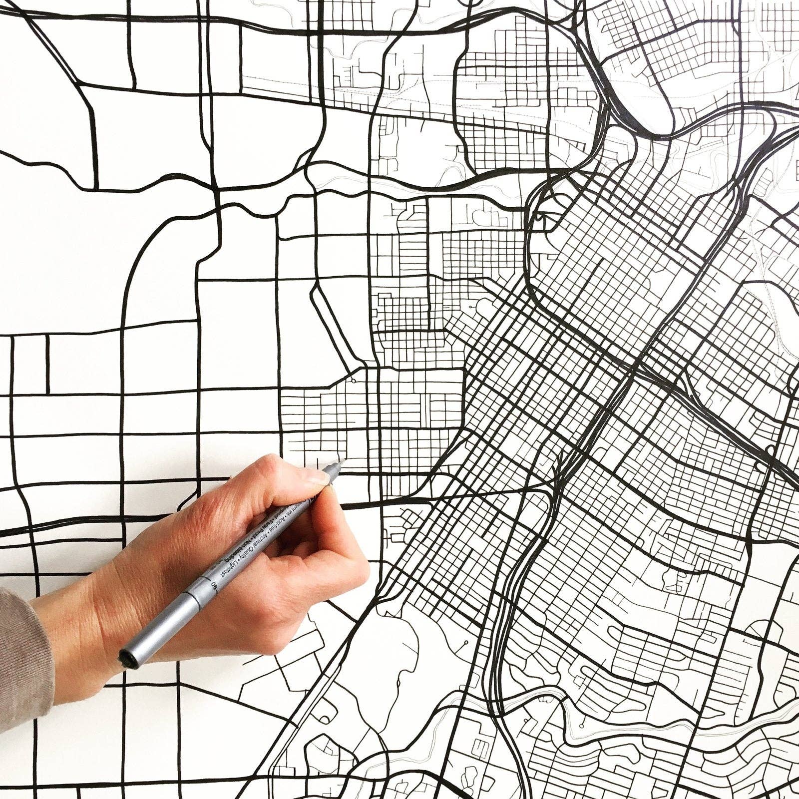 Turn-of-the-Centuries - Wholesale Postcard - HOUSTON Texas Map Postcard1