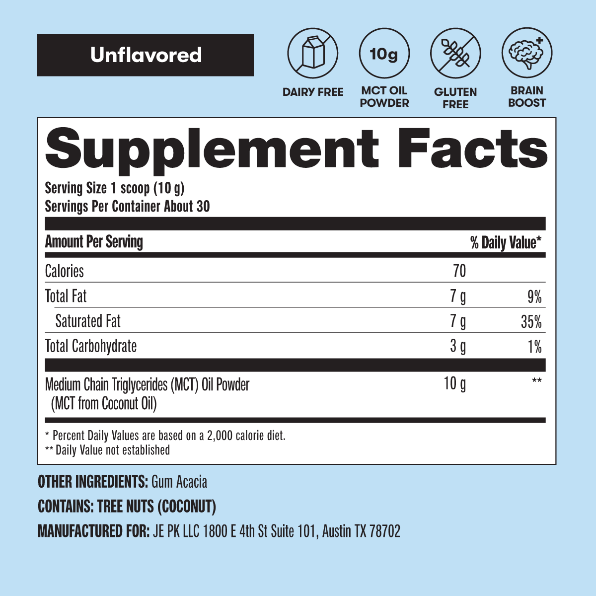 Perfect Keto - Wholesale Protein/Superfood Powder - MCT Oil Powder- Supports Cognition and Satiety, Brain Boost16