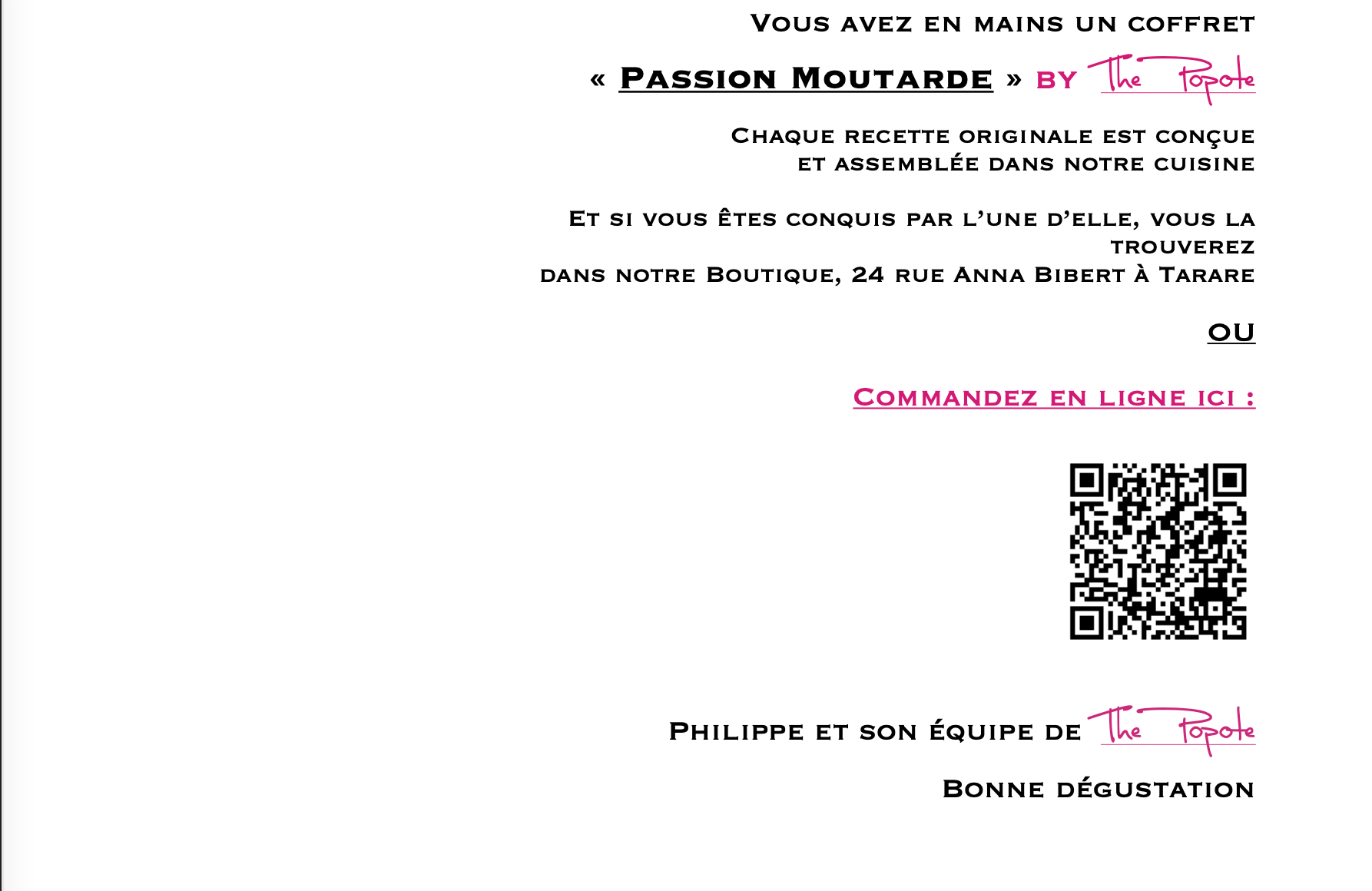 The Popote - Wholesale Mustard - MUSTARD box by The Popote4