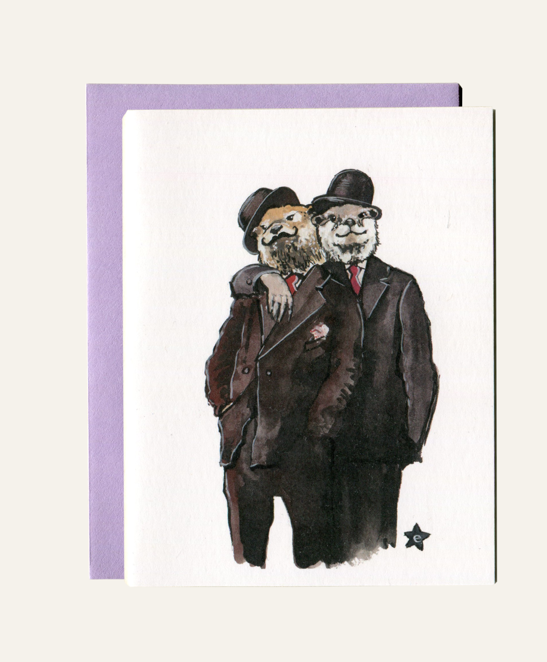 Darling Illustrations - Wholesale Love Card - No Otter Like You - Notecard5