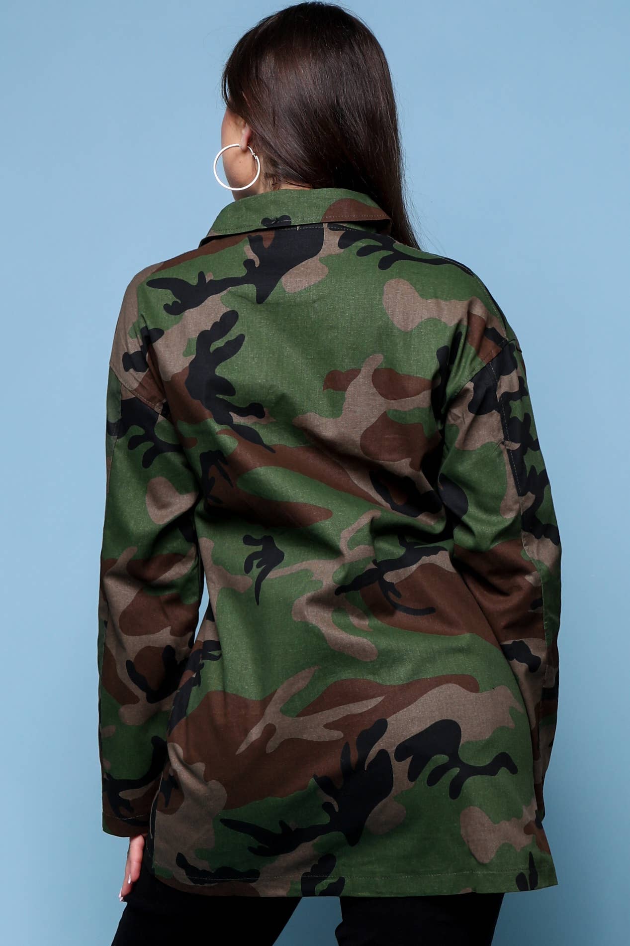 ARMÉN GRÖN bekväm kamouflagejacka, nödvändig avslappnad topp för wholesale på Faire11