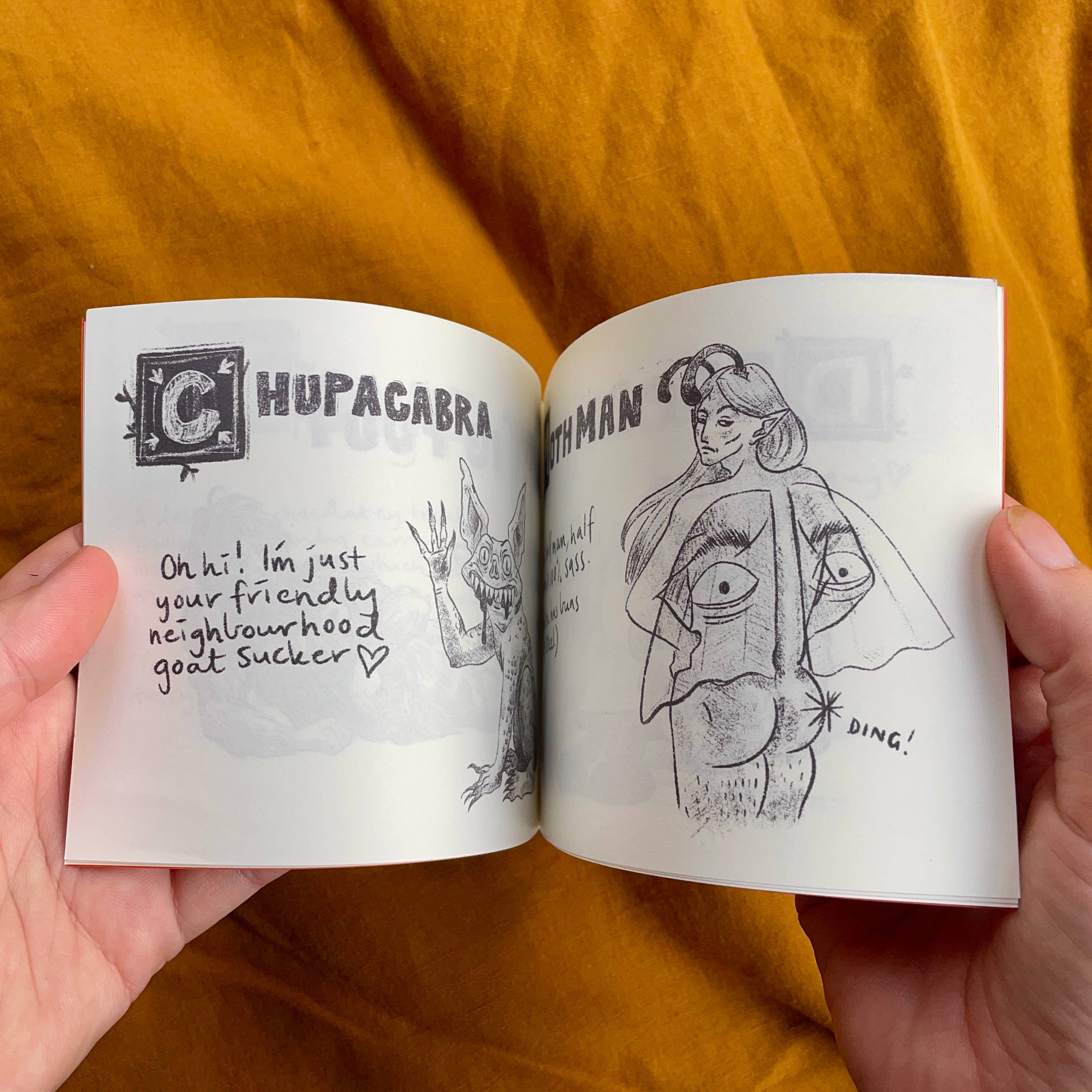 Ashlea Bechaz Illustration - Wholesale Magazine - Zine - Cryptids of Note2