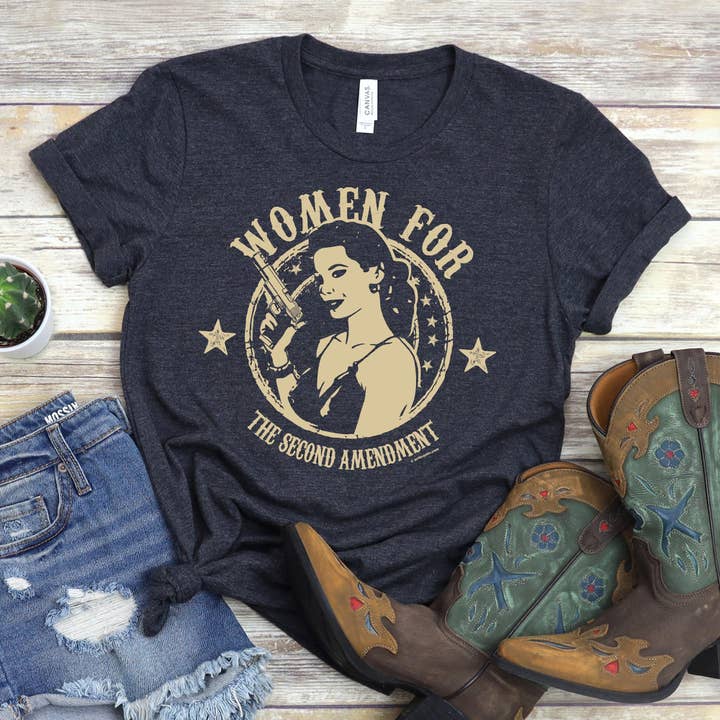 Artopia - Wholesale T-Shirt (Graphic) - Women's - 2nd Amendment T-Shirt, Women For the Second Tee Shirt