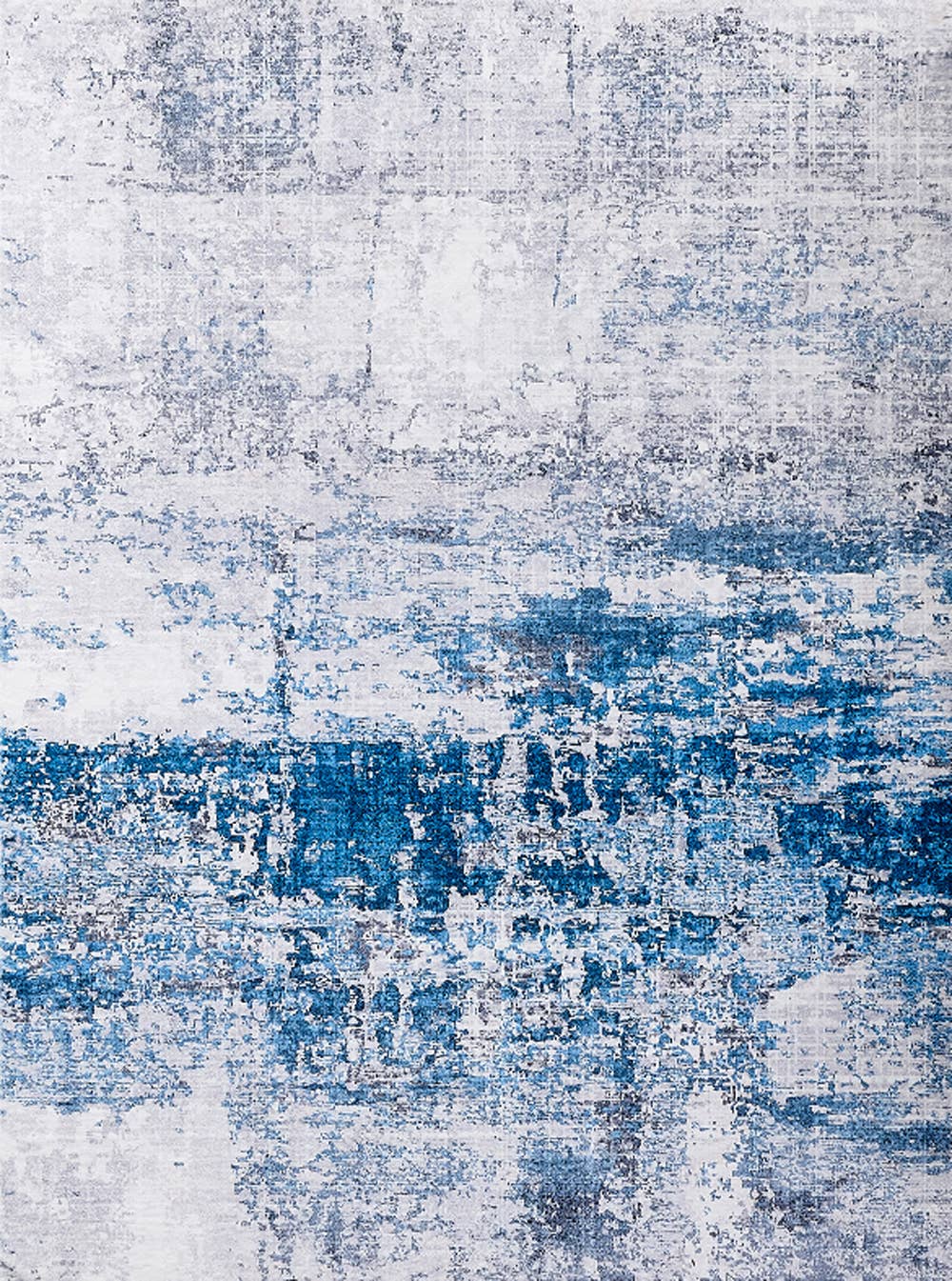 Amazing Rugs – Großhandel Teppichvorleger – Zara Abstract Design, maschinenwaschbar, Grau und Türkis0