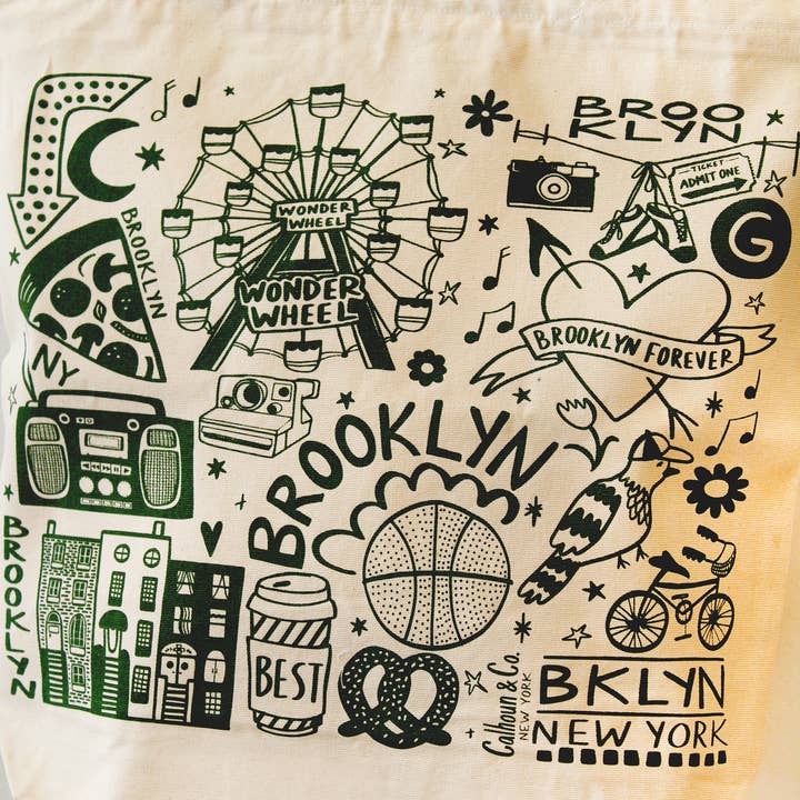 Calhoun & Co. - Wholesale Tote Bag - Unisex - Brooklyn Canvas Tote Bag with Zipper Closure3