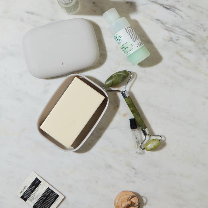 EKOBO - Vente Porte-savons de bain - Boîte à savon rectangulaire de voyage - Nuage1