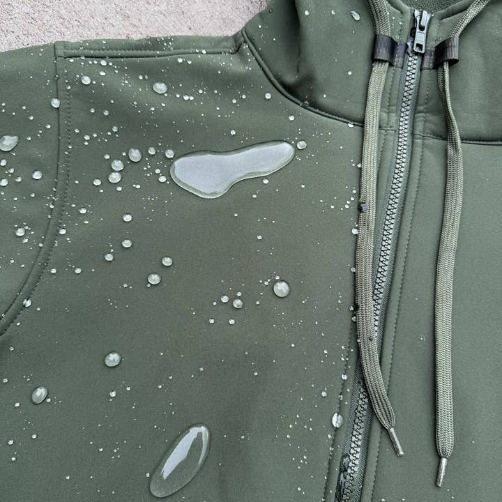 CG Habitats - Wholesale Hoodie - Men's - Tech Zip Hoodie_Standard-Waterproof Hoodie with Stash Pocket
