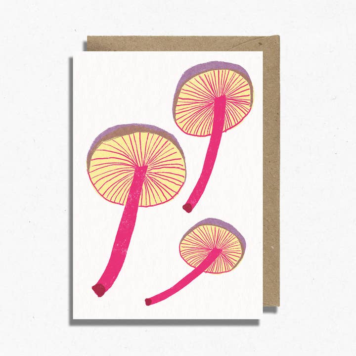 Mushrooms Card | Gardening Card | Food Lovers for wholesale by Hot Pink Press