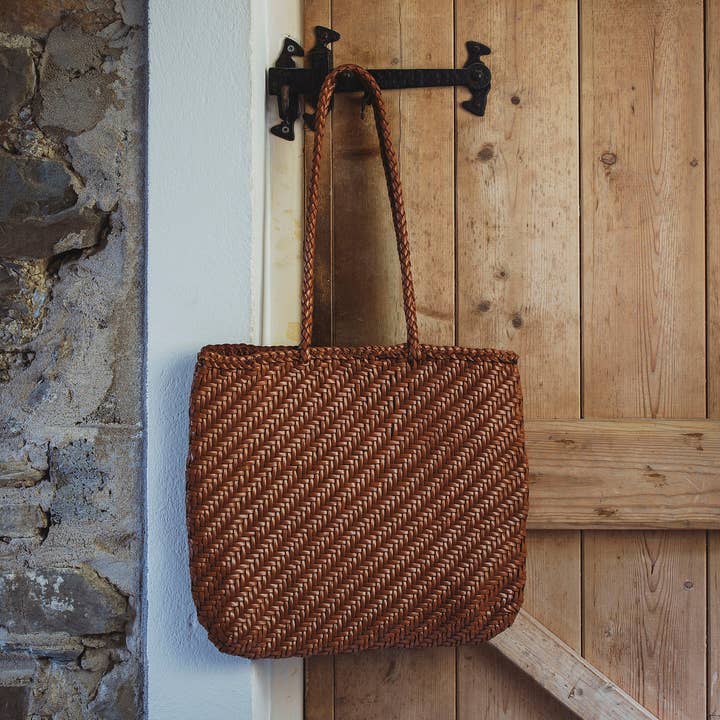 Woven Leather Larger Bags for wholesale by Moult