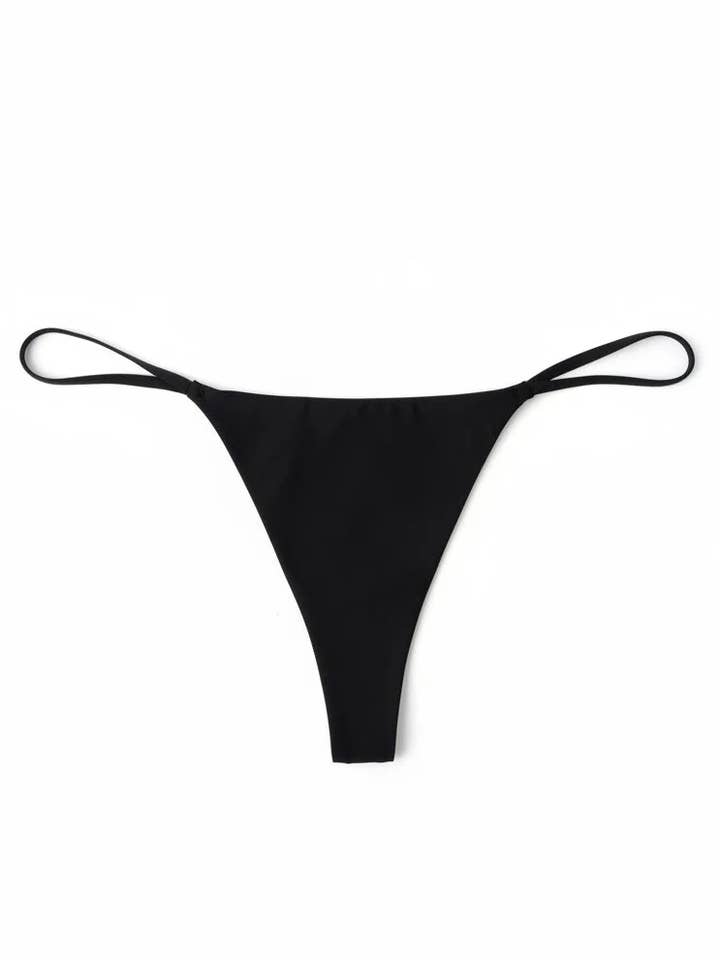 Black G-String for wholesale by Pilates University 1883