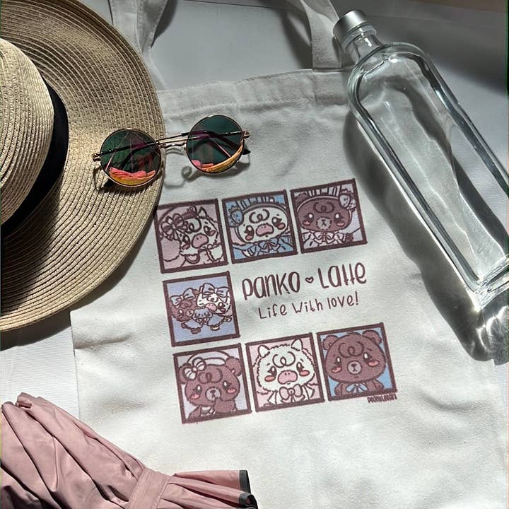 Peony Lee Art – wholesale Bärkasse - Dam – Panko & Latte Liv med Kärlek Canvas Tote Väska